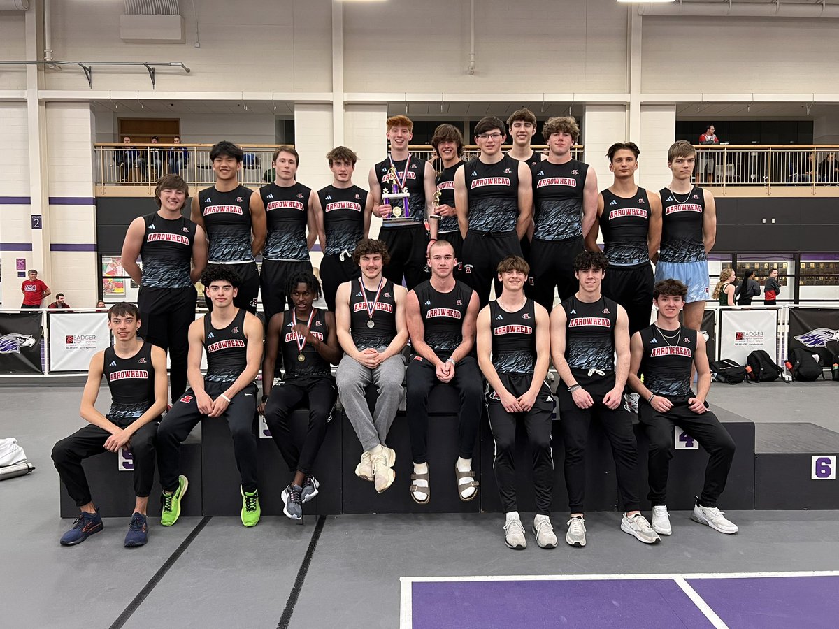 CoachHerriot's tweet photo. Out of 156 schools that competed at the   Wisconsin State Indoor Championships today our girls finished 2nd and boys tied for 1st. Not a bad little 14 hour day! https://t.co/e4jX5qnWCG