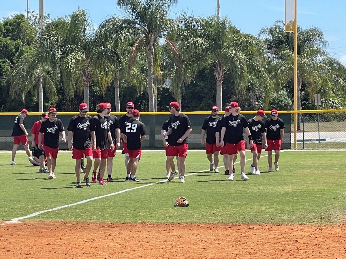 quinner1975's tweet image. Preparations for the U23 @WBSC World Cup in Argentina continues tomorrow with a double header against the U23 USA MNT at the Jackie Robinson Training Facility. Games can be watched through @USASoftball and @GCsports #feartheleaf #victorylovespreparation @SoftballCanada