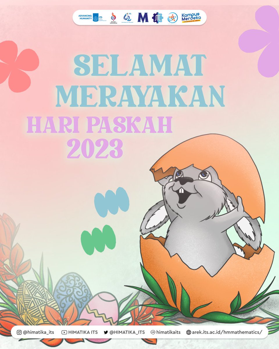 [HARI PASKAH]

Selamat merayakan hari Paskah bagi yang merayakan, semoga kedamaian dan kasih Tuhan menyertai kita semua✨

#PASKAH2023
#MEDFO2023
#RUANGCIPTA
#HIMATIKAITS
#ITSSURABAYA