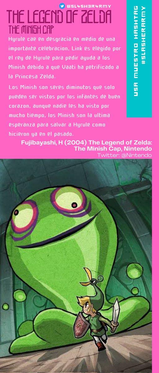 sl4sh3r4rmy's tweet image. Hyrule cae en desgracia en medio de una importante celebración, Link es elegido por el rey de Hyrule para pedir ayuda a los Minish debido a que Vaati ha petrificado a la Princesa Zelda.

#SlasherArmy #reihepburn #gameplay #gaming #streaming #thelegendofzelda #TheMinishCap