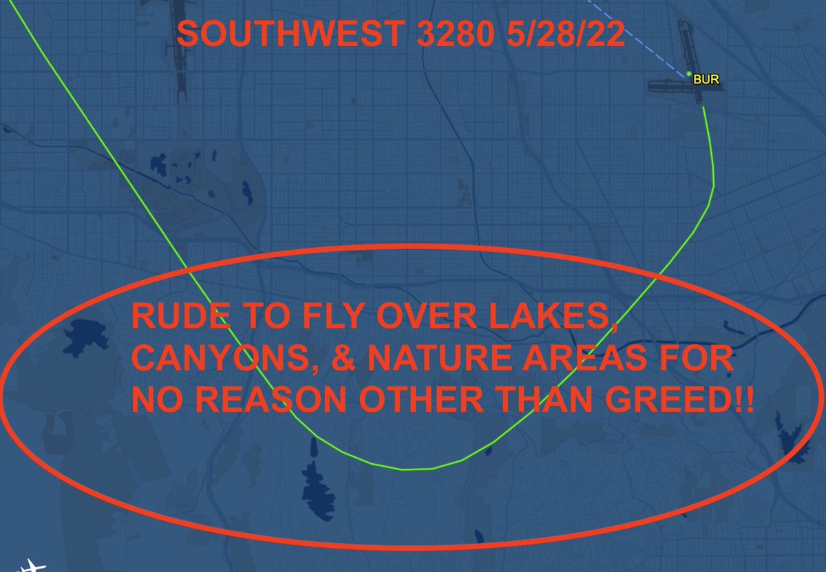 burbairisevil's tweet photo. @helaineolen @fly_BUR PLEASE HELP US!! Every SINGLE DEPARTURE AND ARRIVAL OUT OF @fly_BUR FLIES LOW OVER THE STUDIO CITY FOOTHILLS ILLEGALLY!! GOING North South East West ALL FLIGHTS! THE JETS ARE CONCENTRATED &amp; NONSTOP! KILLING US @SouthwestAir @BurbankCA @AlaskaAir @FAANews @MyGlendale @PasadenaGov https://t.co/gwgXJLoK09