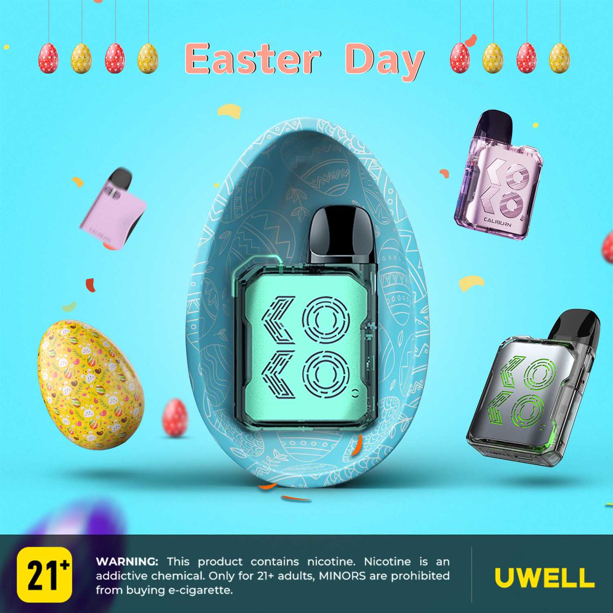 Enjoy sweet treats and memories that last.

#Uwell #Uwelltech #vapetime #vapelove #Caliburn #CaliburnGK2 #CALIBURNGK2VISION  #EasterVibes #SpringTime #Easter
 
Only for adults(21+).