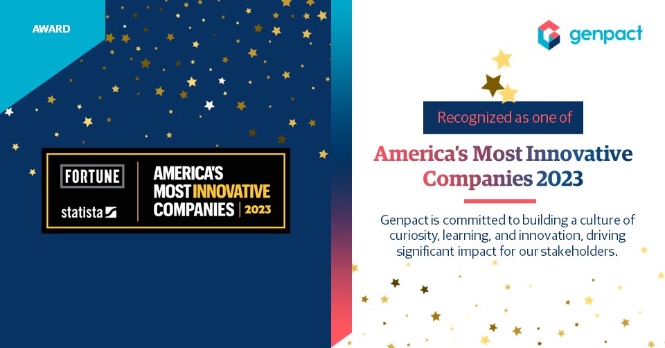 We’re honored to be recognized by <a href="/FortuneMagazine/">FORTUNE</a>  as one of “America’s Most Innovative Companies 2023”. This award reflects our commitment to building a culture of curiosity, learning, and innovation, driving significant impact for our employees, shareholders, and clients.
