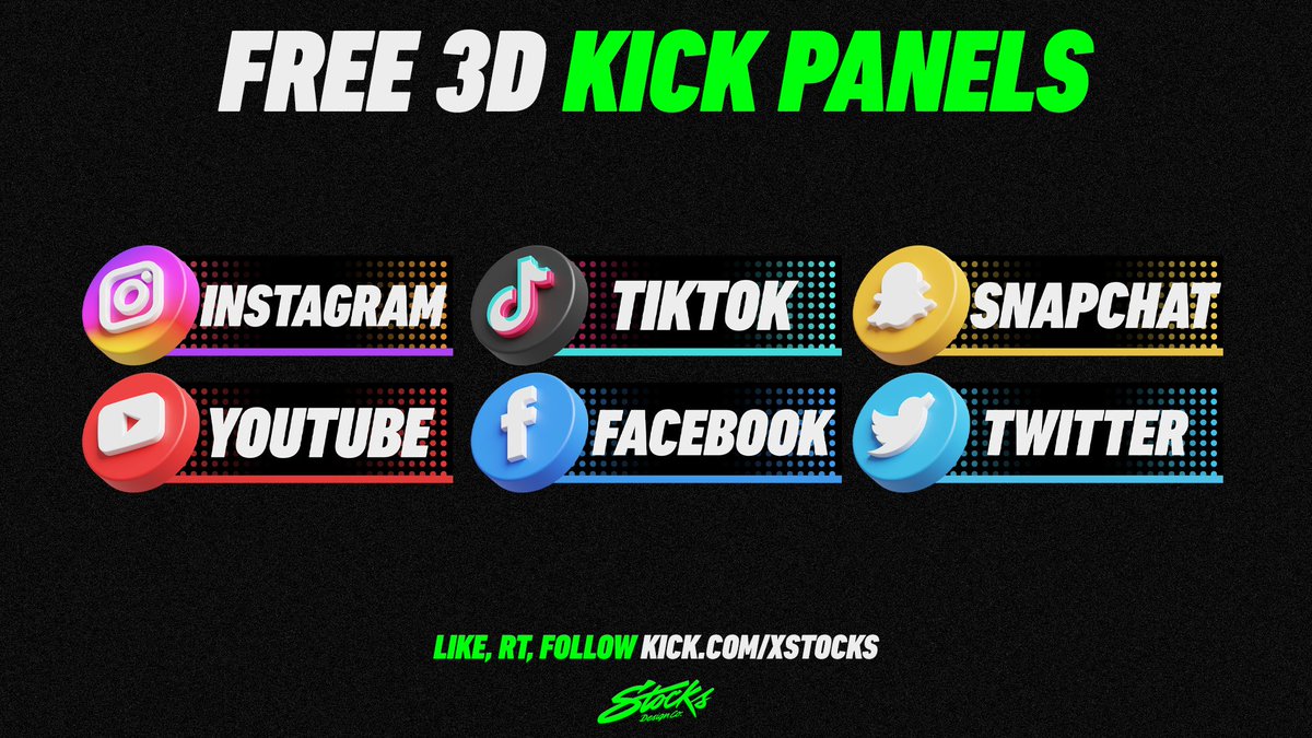 FREE Kick Panels Need the SET?🟢 Retweet♻️ ❤️Follow Kick.com/xStocks
