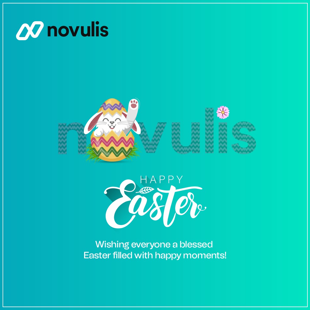 Happy Easter from Novulis! We hope this season brings you joy, hope, and prosperity. 
#HappyEaster #EasterCelebration #BlessedHoliday #FamilyTime #EasterBunny #EasterEggs #SpringVibes