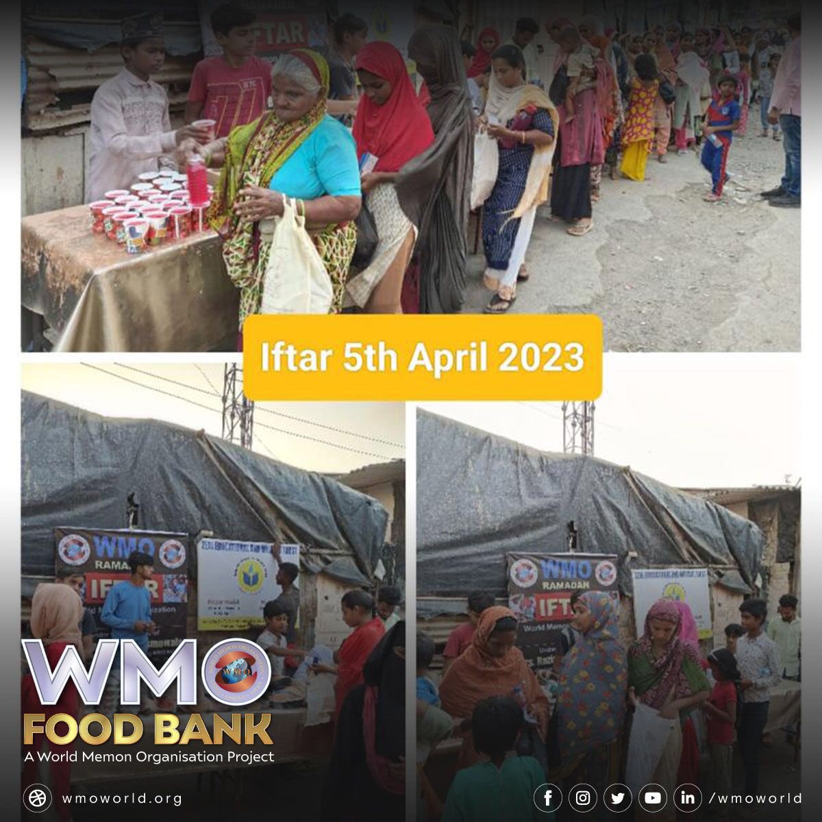 wmoworld's tweet photo. WMO North India Chapter's commitment of serving Iftar meals on a daily basis throughout the month of Ramadan in various towns and cities across India continues in keeping with the bountiful spirit of giving during the Holy month of Ramadan.

#WMONIC https://t.co/h7L8lm1mFF