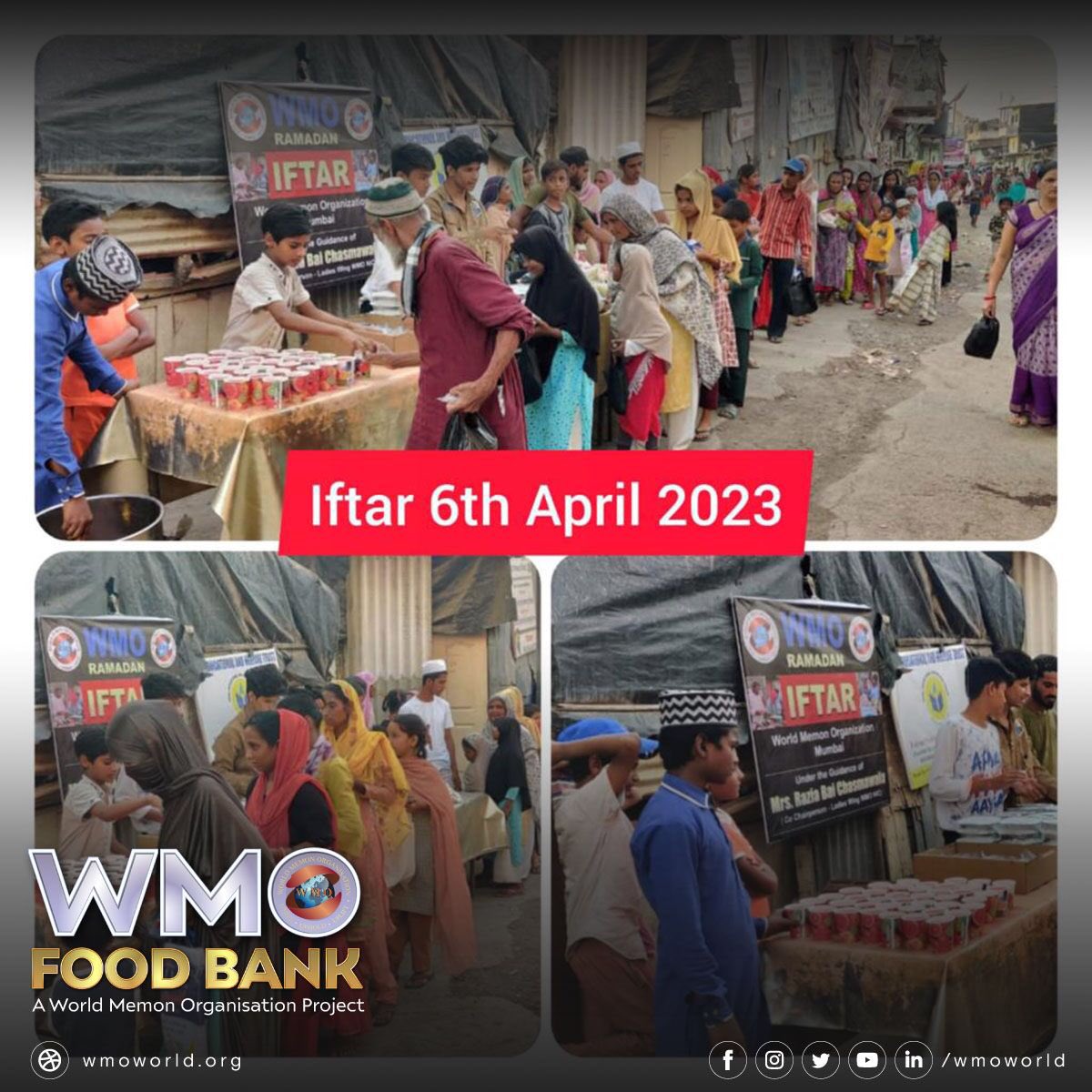 wmoworld's tweet photo. WMO North India Chapter's commitment of serving Iftar meals on a daily basis throughout the month of Ramadan in various towns and cities across India continues in keeping with the bountiful spirit of giving during the Holy month of Ramadan.

#WMONIC https://t.co/h7L8lm1mFF