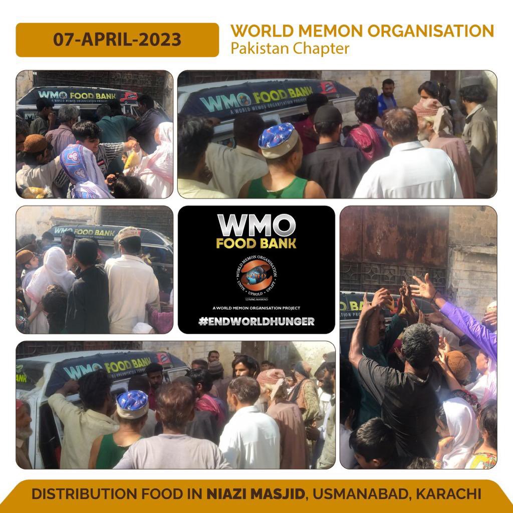 wmoworld's tweet photo. WMO Pakistan Chapter's commitment to serving Iftar meals throughout Ramadan across Karachi continues in keeping with the bountiful spirit of giving during the Holy month of Ramadan.
#WMOPC https://t.co/jtQ5hXfN1F