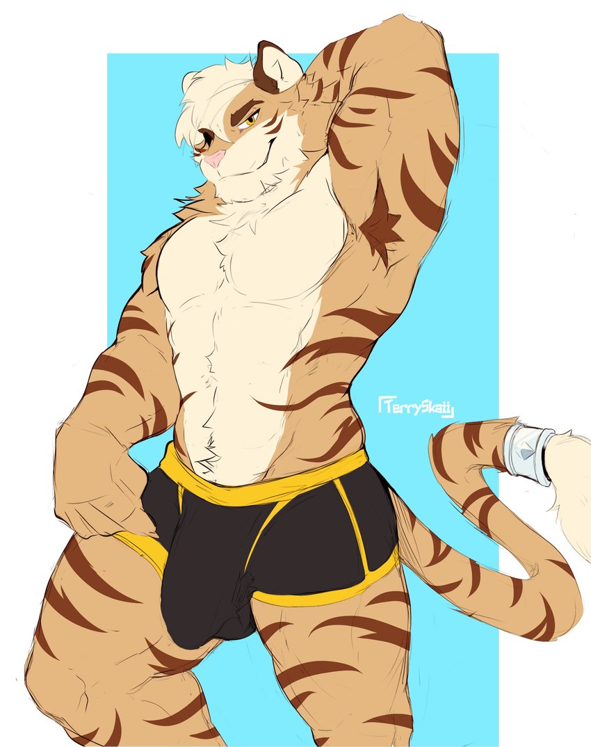 DaddyJulesTiger's tweet photo. Woke up
Fell outta bed
Dragged a comb across my head
Dununununun
Found my way downstairs and drained a mutt~
And looking up, I noticed I was late~
#furryfindom #furry2dfd https://t.co/XkMJKQKTQi