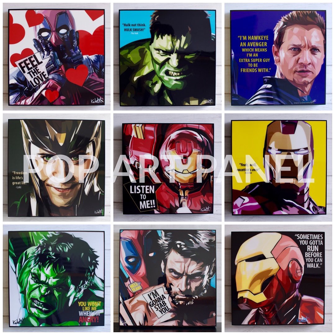 在庫処分・数量限定 MARVEL Avengers ポップアートパネル マーベル