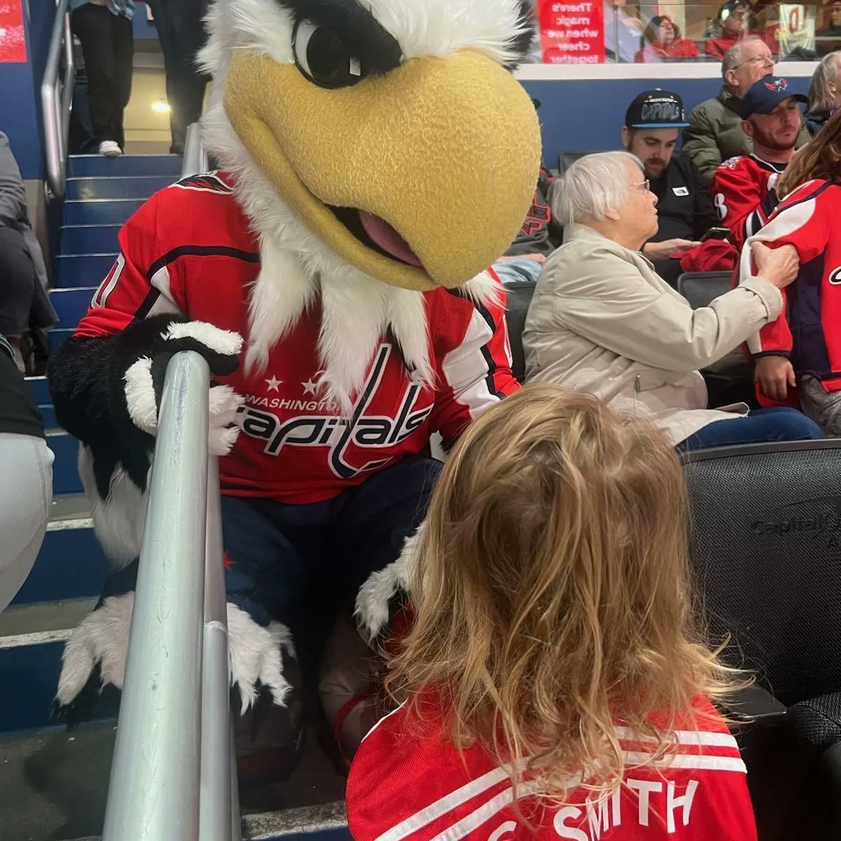 RyanRichgels's tweet photo. Fun 1st day in DC. Kids love the pucks, Smitty! #Washingtoncapitals https://t.co/s2svkc6ZrW