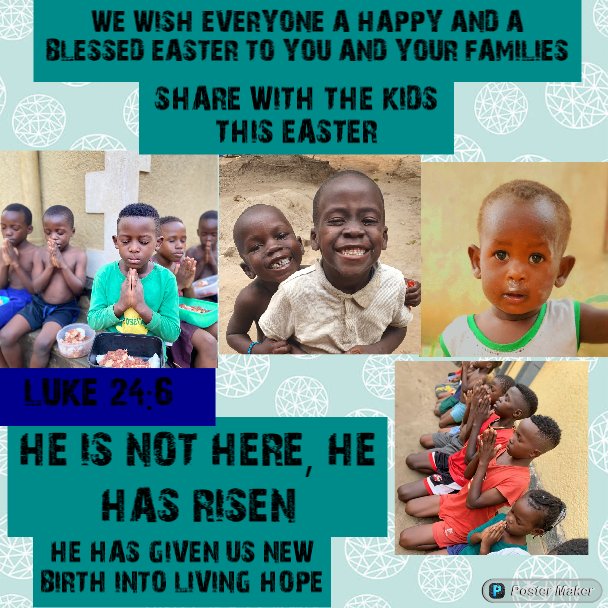 Be inspired by the needy children in this Easter season, we are busy preparing for easter for God's children here at the orphanage. Help donate to these children so that you don't miss the wonderful opportunities to help the most vulnerable.Together we can truly nurture the world