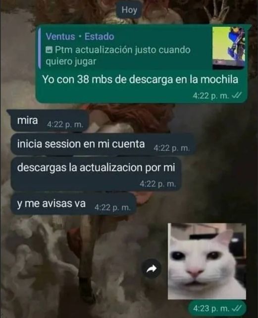 Catuby_'s tweet photo. Perfectamente puedo ser yo que tengo poco espacio en la pc. https://t.co/QufjOk6Khz