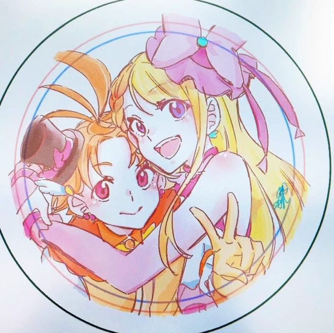アニメイト寄ったらWacomのイベントしてて缶バッジにしてくれるって聞いたからやらせて貰ってきましたー!めちゃくちゃ可愛く描けた( ॑꒳ ॑) 