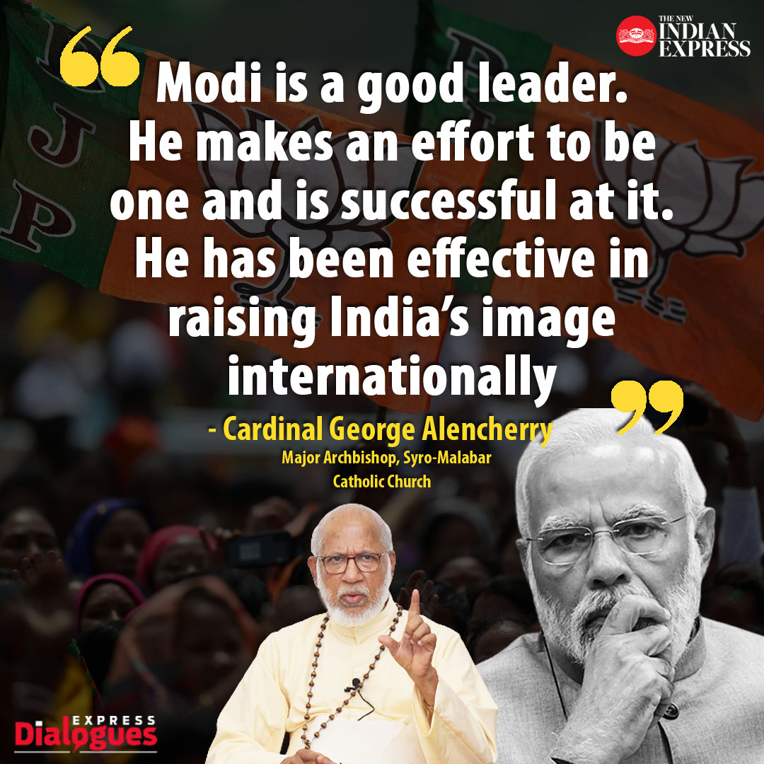 xpresskeralam's tweet photo. 'He is very receptive and open. That’s leadership.' - Cardinal George Alencherry
Read the full interview here: https://t.co/T6u1KUv7Ou
@PrabhuChawla @santwana99 @MSKiranPrakash @PaulCithara @narendramodi @BJP4Keralam @surendranbjp #Alencherry #Christians #Kerala #BJP #Modi https://t.co/MT73W4y8vu