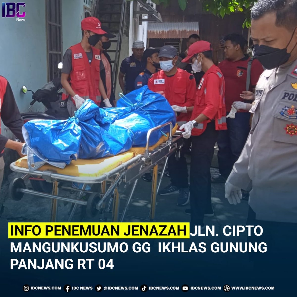 IbcnewsId's tweet photo. Info Penemuan Jenasah Jln. Cipto
Mangunkusumo Gg  ikhlas Gunung
Panjang RT 04 (08/04/2023). https://t.co/LHkJsVZkgD