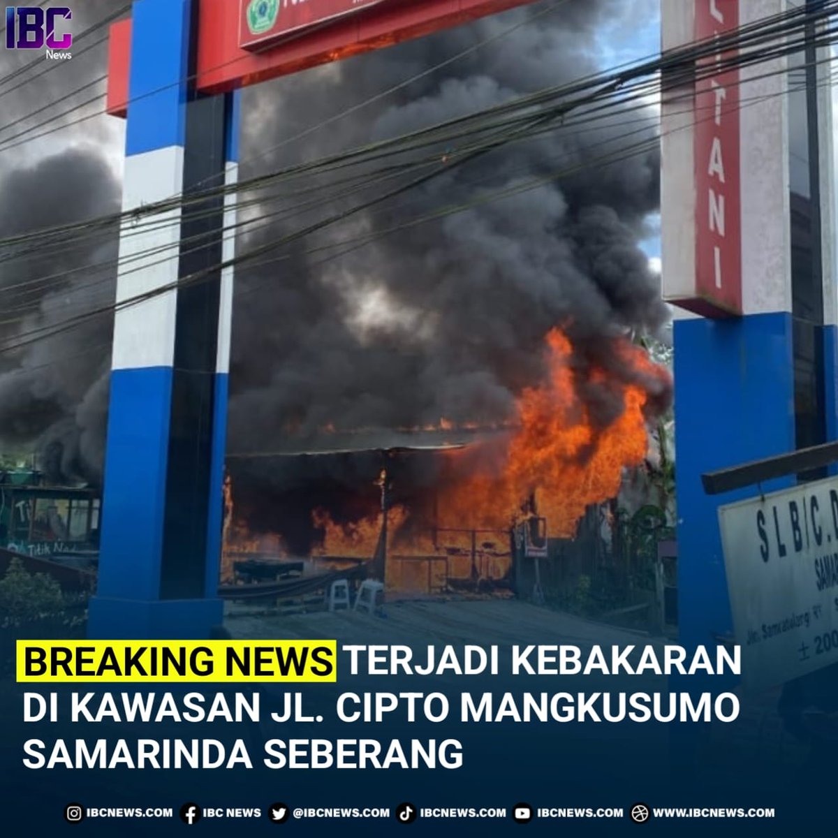 IbcnewsId's tweet photo. Breaking News Terjadi Kebakaran Di Kawasan JL. Cipto Mangkusumo Samarinda Seberang Gunung Lipan. 

Saat berita ini dibuat api berhasil di padamkan oleh Disdamkar dan Relawan Kota Samarinda https://t.co/1SmDJEQ3xy