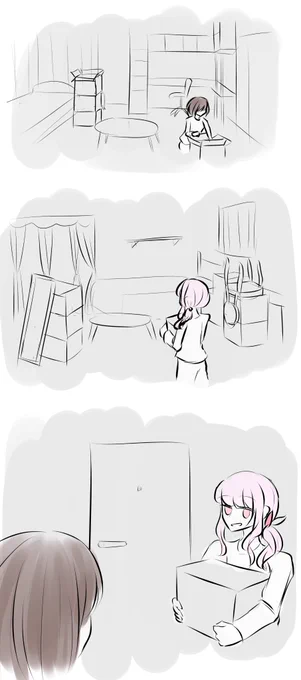 お題:引越し
 #みずえな版ワンドロ 