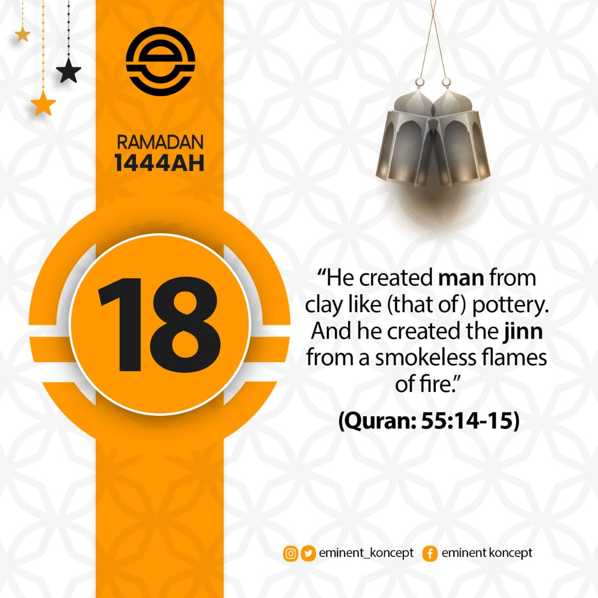 Eminent_koncept's tweet image. RamadanDay18

Oh Allah, Open for us the gates of your favor, send down your blessings, enable us earn whatever brings about Your Pleasure. Aameen. 

#Ramadan1444Ah
#RamadanKareem
#EminentKoncept