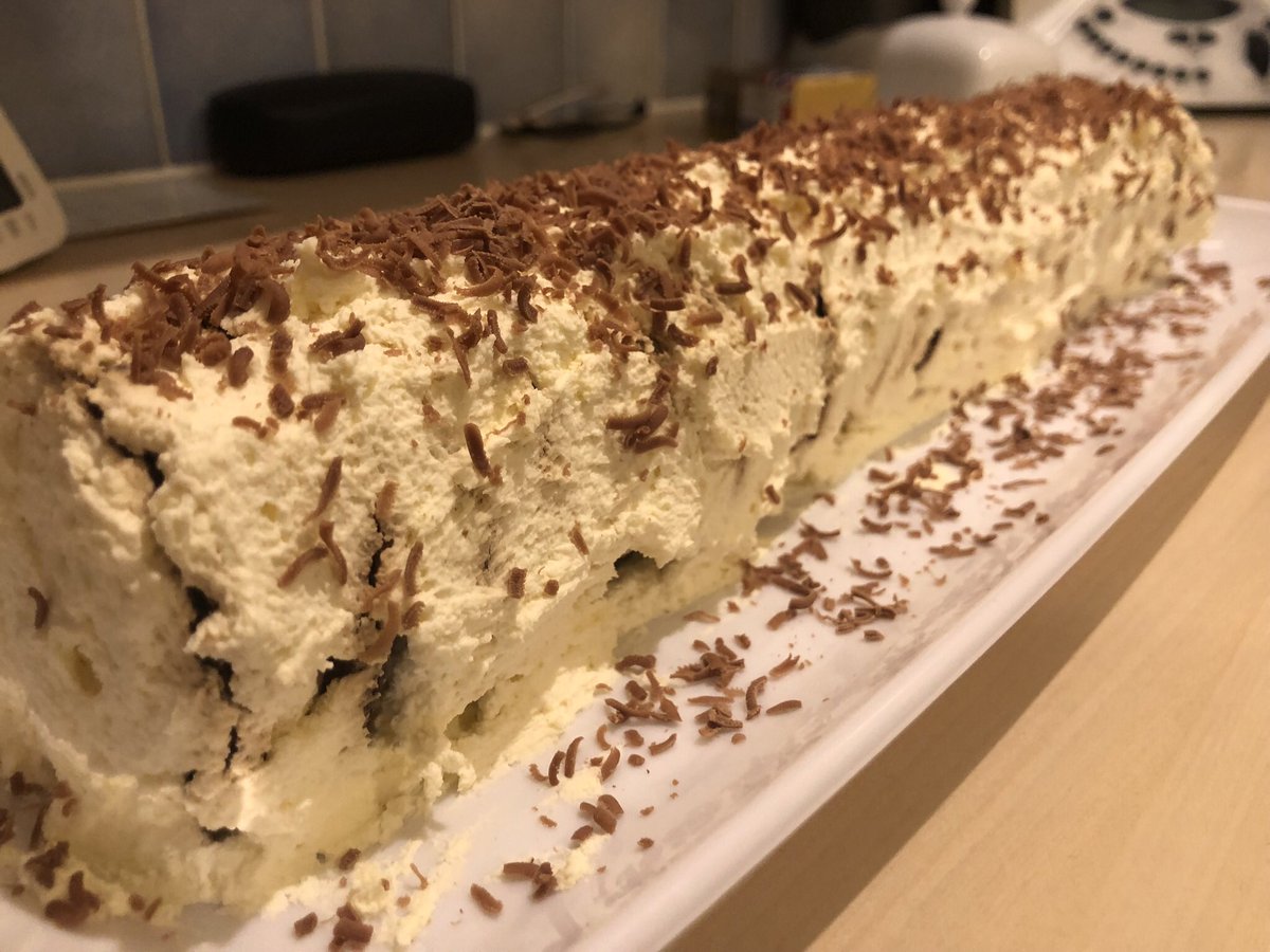 tammy_pluck's tweet photo. Last week we made the iconic #Australian #ChocolateRippleCake to bring a taste of home and our childhoods to our house. Using just #Arnotts #ChocolateRipple biscuits and cream - this is a winner! #aussieexpat #expat #stillcallaustraliahome https://t.co/dsHLMhkj5y