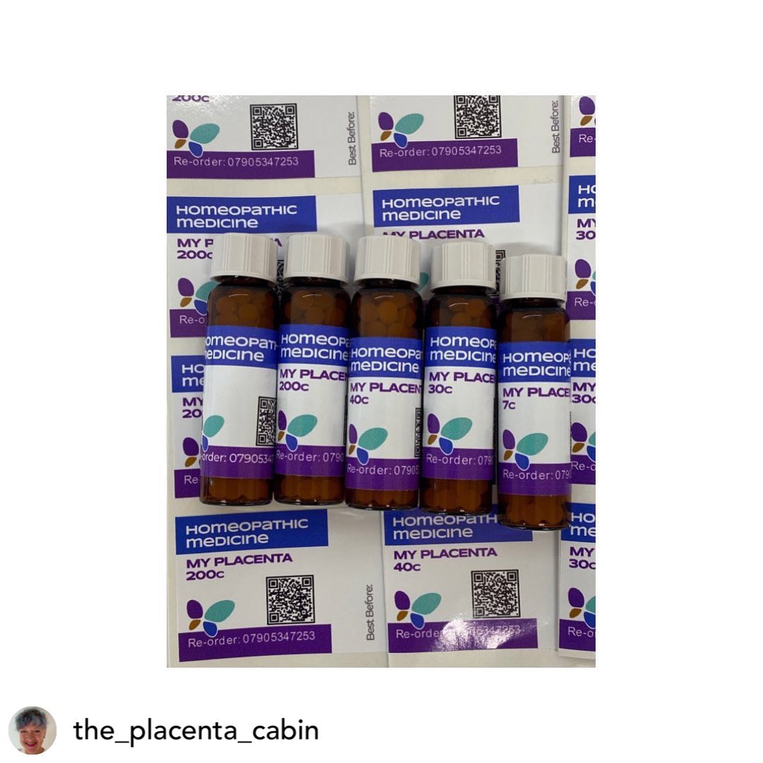 “New labels. That’s it really!
Except I am loving the feedback from mums who reorder their placenta homeopathic pills.
Clearly they are helping them &amp; their children.
Don’t you just love the magic of your placenta &amp; how it keeps on giving long after you’ve finished your pills?”