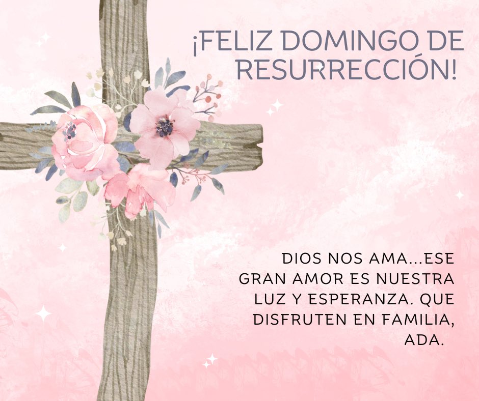 adamonzon's tweet photo. ¡Felices Pascuas! Con gran fe y alegría, celebramos hoy la resurrección de Jesús. Llenemos nuestras cruces con flores. Jamás perdamos la esperanza. Dios, creador del universo, está vivo en nosotros. https://t.co/2datpEgiG7