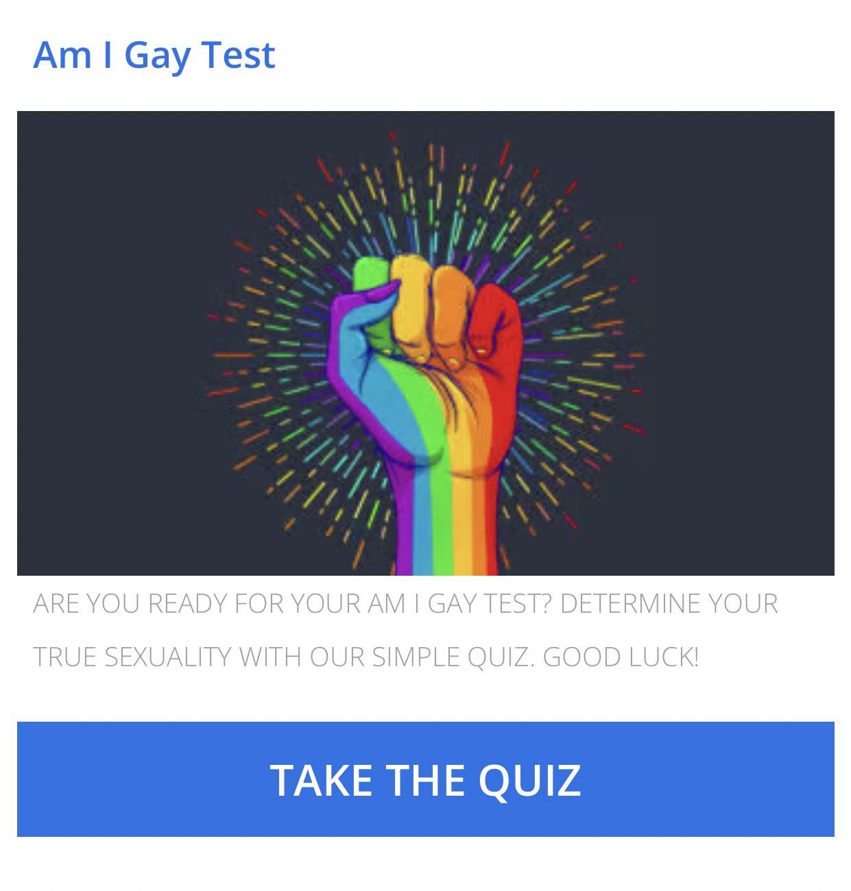 LGBT and Sexuality Quiz