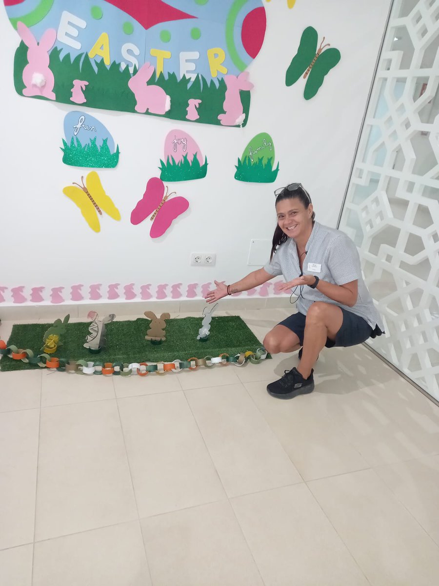 #Easter2023 en #SantaBarbaraGolfAndOceanClub desde pisos con imaginación y reciclaje colaborando con la decoración!