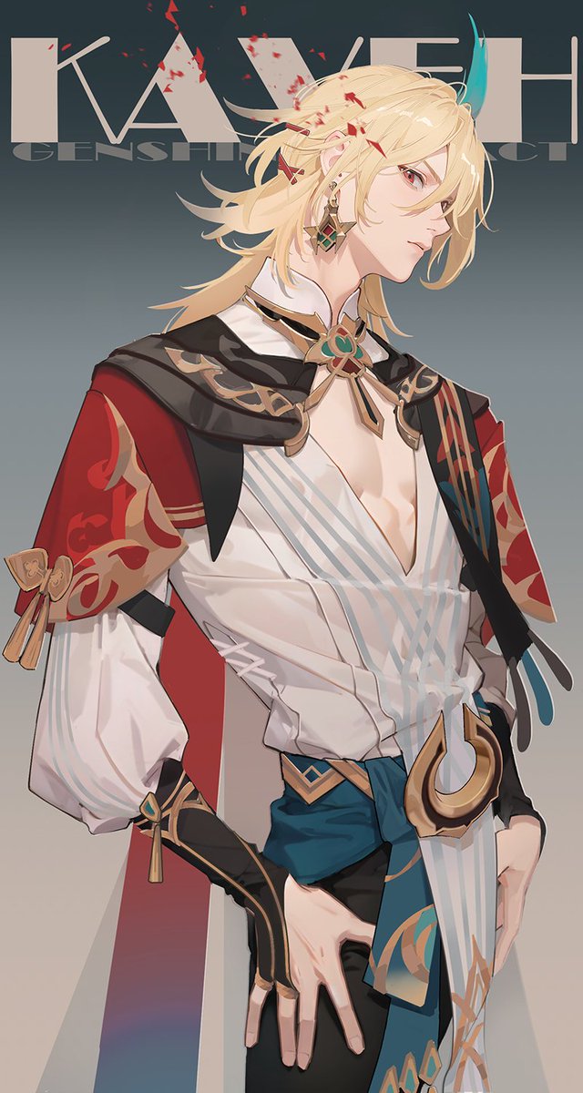 Muli72's tweet image. #GenshinImpact #Kaveh  It's hard to imagine that I would use the word "beautiful" to describe a man, and even felt compelled to draw him.