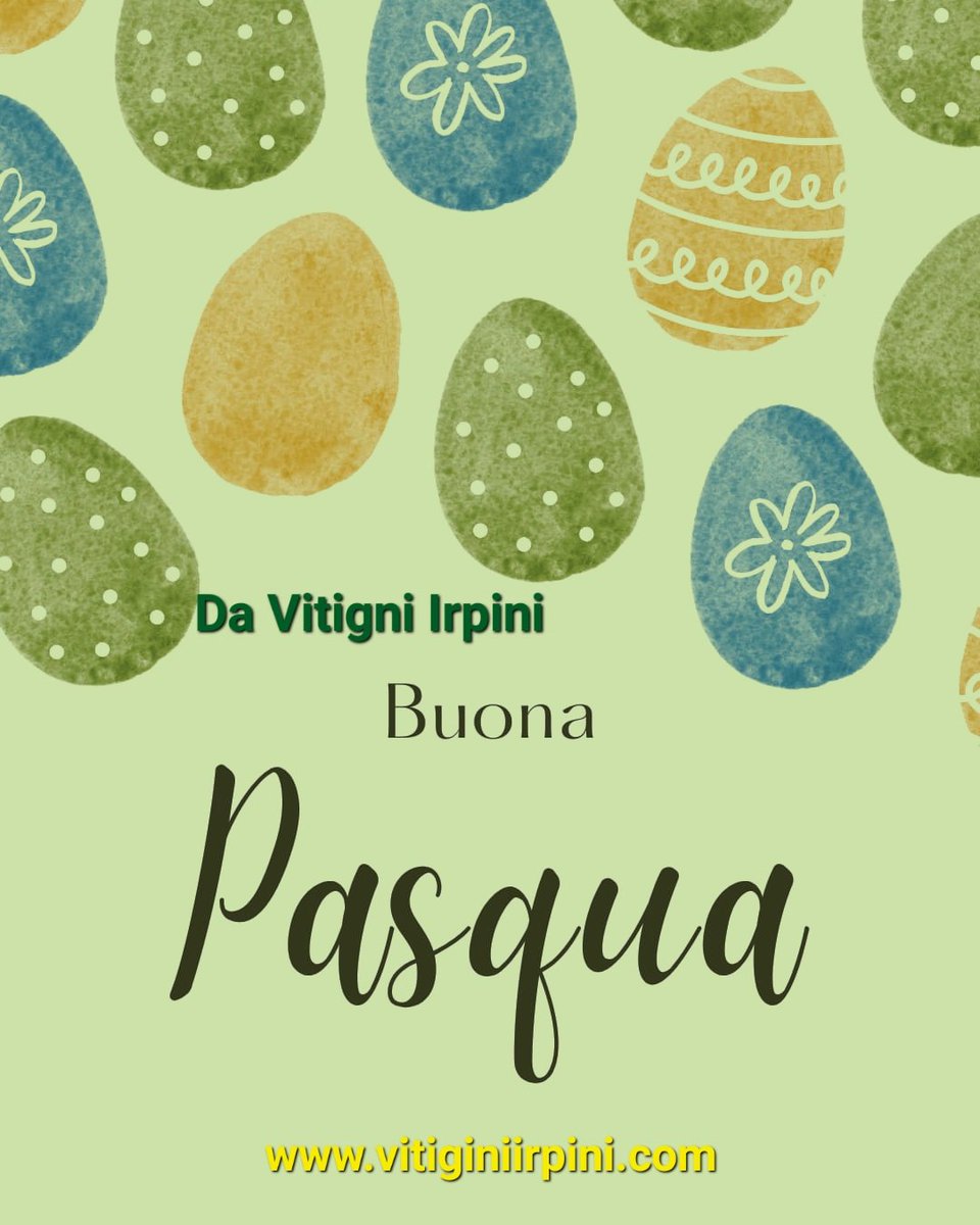 Vitigni Irpini, con affetto, augura a tutti voi e alle vostra famiglia una serena e buona Pasqua

#vitigniirpin #beviirpino #Pasqua #Pasqua2023 #easter #HappyEaster #vino #vini #vinoitaliano #viniitalian #tauras #fianodiavellin #grecodituf