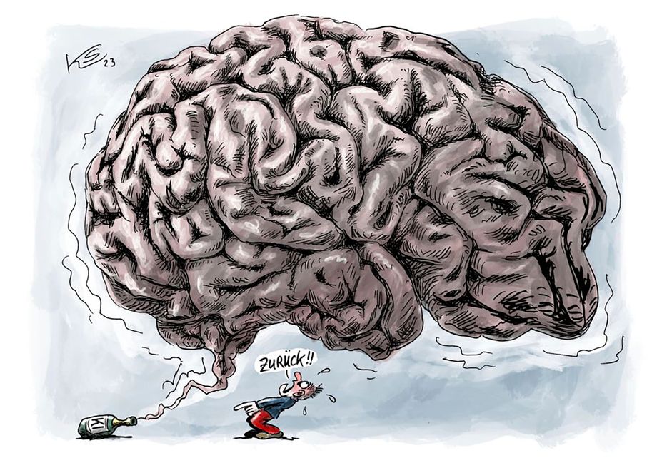 TAltgeld's tweet photo. Von der #Digitalisierungseuphorie direkt in die #AngstvorderKI!  #ChatGPT ist doch noch nur die Spitze des #KIEisberges, warum entdeckt Politik das erst jetzt? Genialer #Stuttmann Cartoon https://t.co/wQZumDoRYC