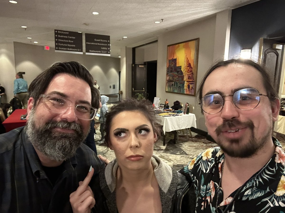 zanepasley's tweet image. .@RealHardcoreC loves her fans.
@tonydynamite_ is plotting my demise.