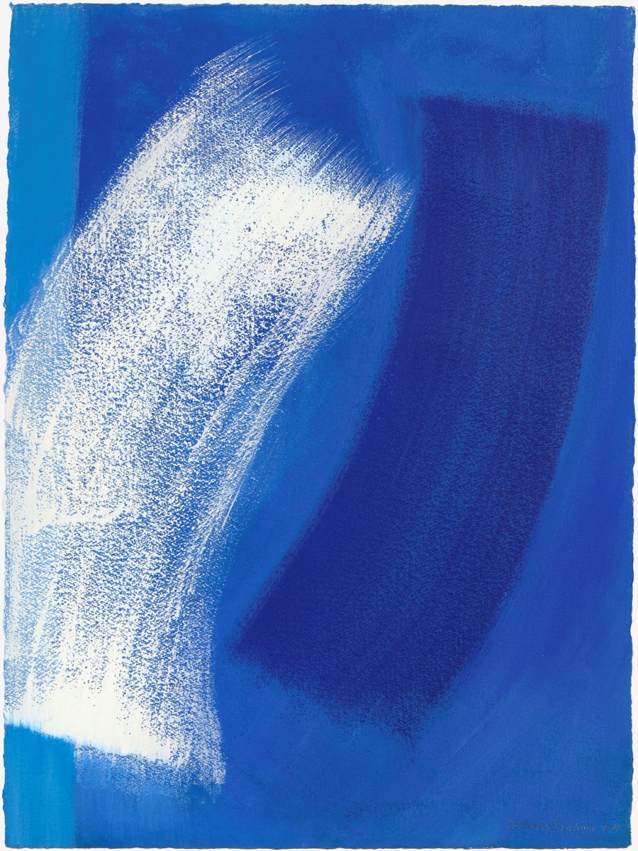Wishing everyone a lovely weekend with Barns-Graham's 'Easter Series No.6 (Ultramarine and White)' from 2001.

#wilhelminabarnsgraham #abstract #blue #easter
