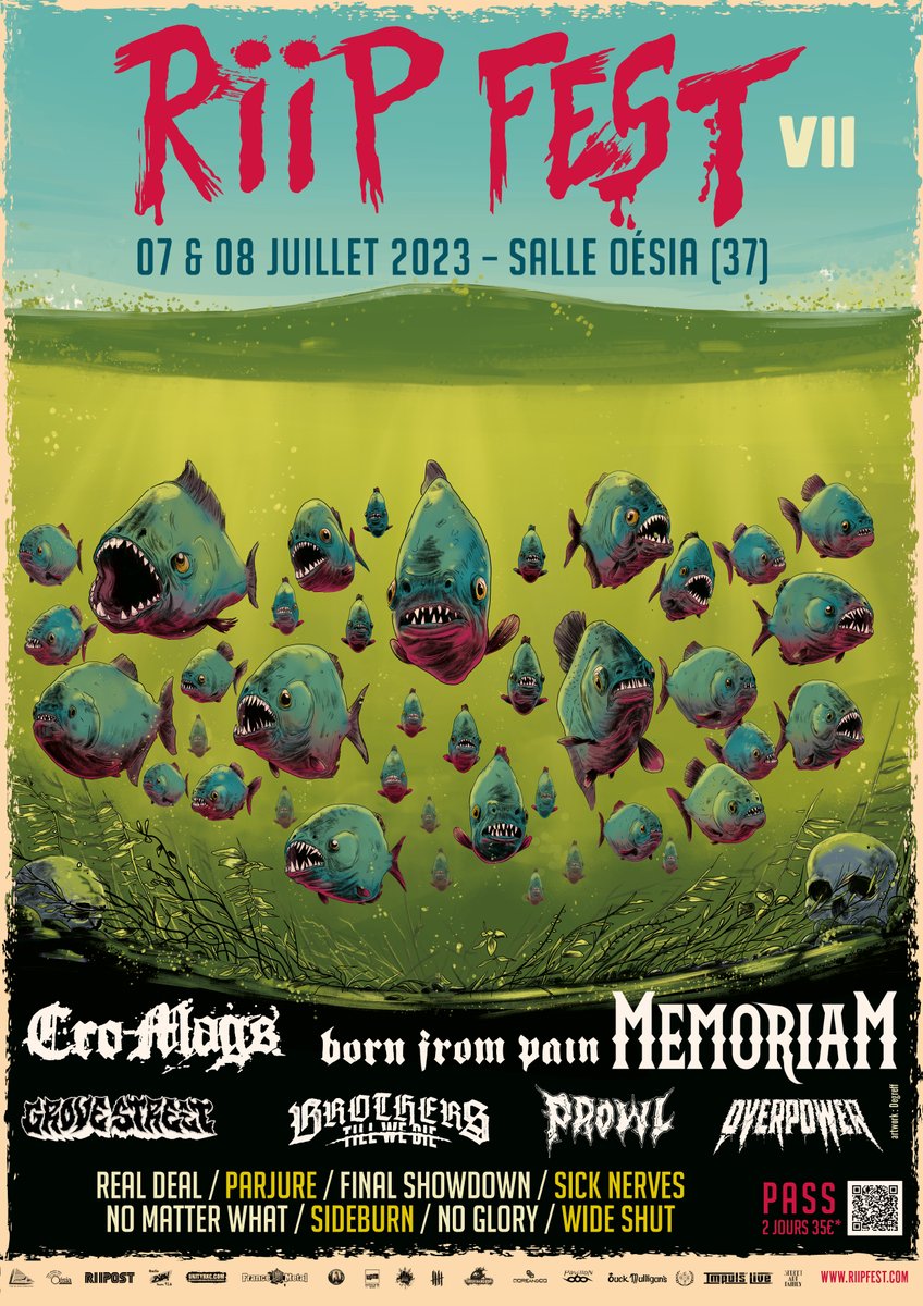 RiipFest's tweet photo. 📢RiipFest7 - Prog !
🐠Prêt·es pour le grand plongeon ?🩸
Billetterie : https://t.co/gGKLhRzbiB
Site web : https://t.co/3MPTF6WjpB
Page événement : https://t.co/HfUeQKaS6k
Playlist Spotify : https://t.co/eH22zgSzyi
#riipfest #musicfestival #hxc #cromags #memoriam #bornfrompain https://t.co/EAKV49l8cg
