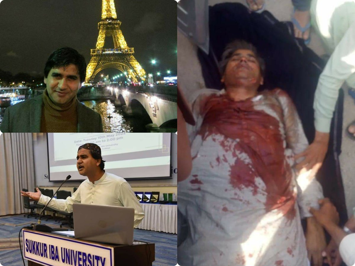 S__sindh's tweet photo. The murder of Dr. Ajmal Sawand, an assistant professor at Sukkur IBA University, has shaken the consciousness of Sindh. We have lost a kind-hearted, intellectual person to a tribal conflict, and it's time to demand #JusticeForAjmalSawand and stand against such senseless violence. https://t.co/9NEqMMO4jQ