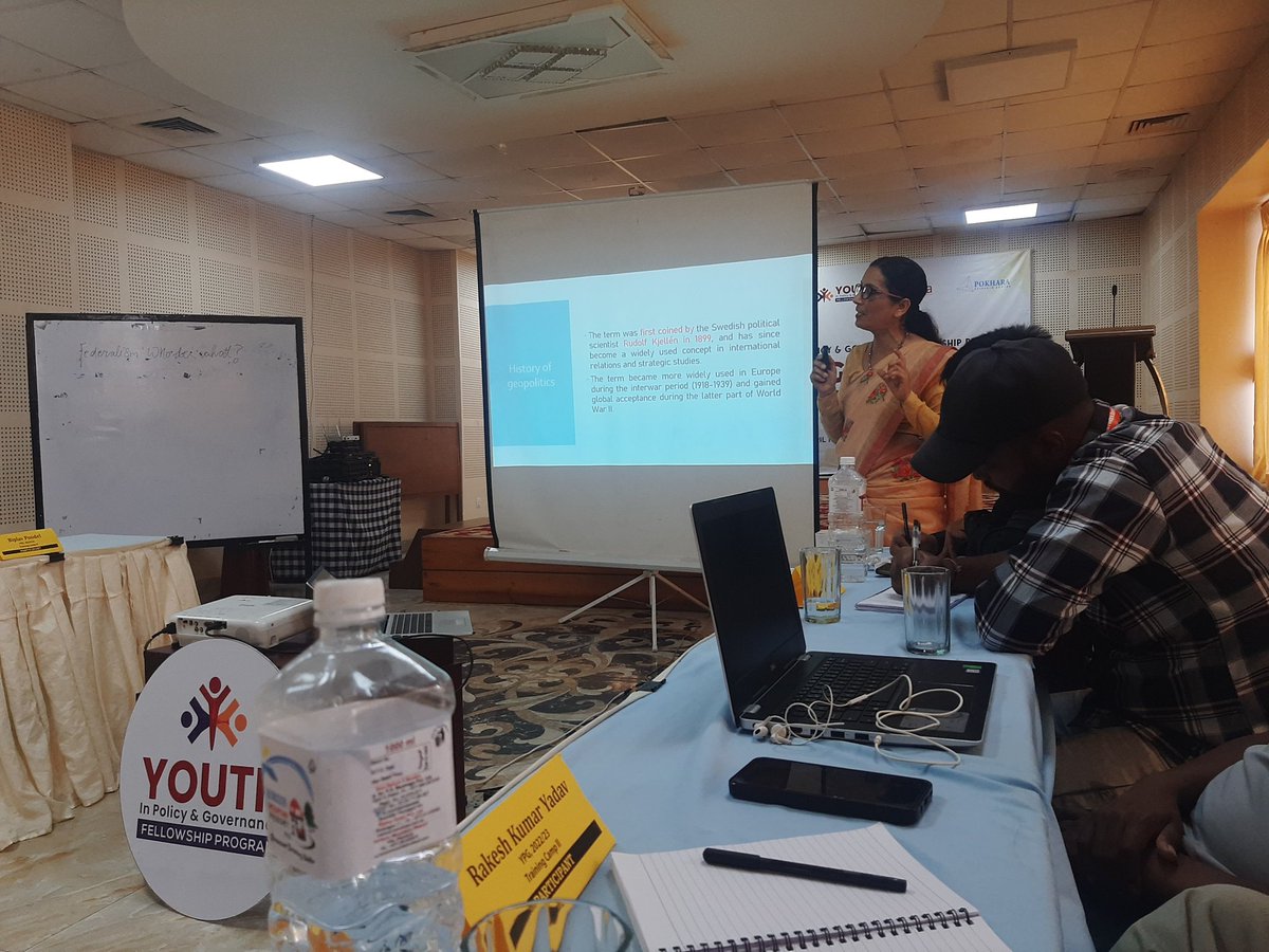 Samikshayaaa's tweet photo. #day_2
#session_4
Nepal’s Geopolitics byMrs.Indira Prasain https://t.co/5PtP4oDOu1