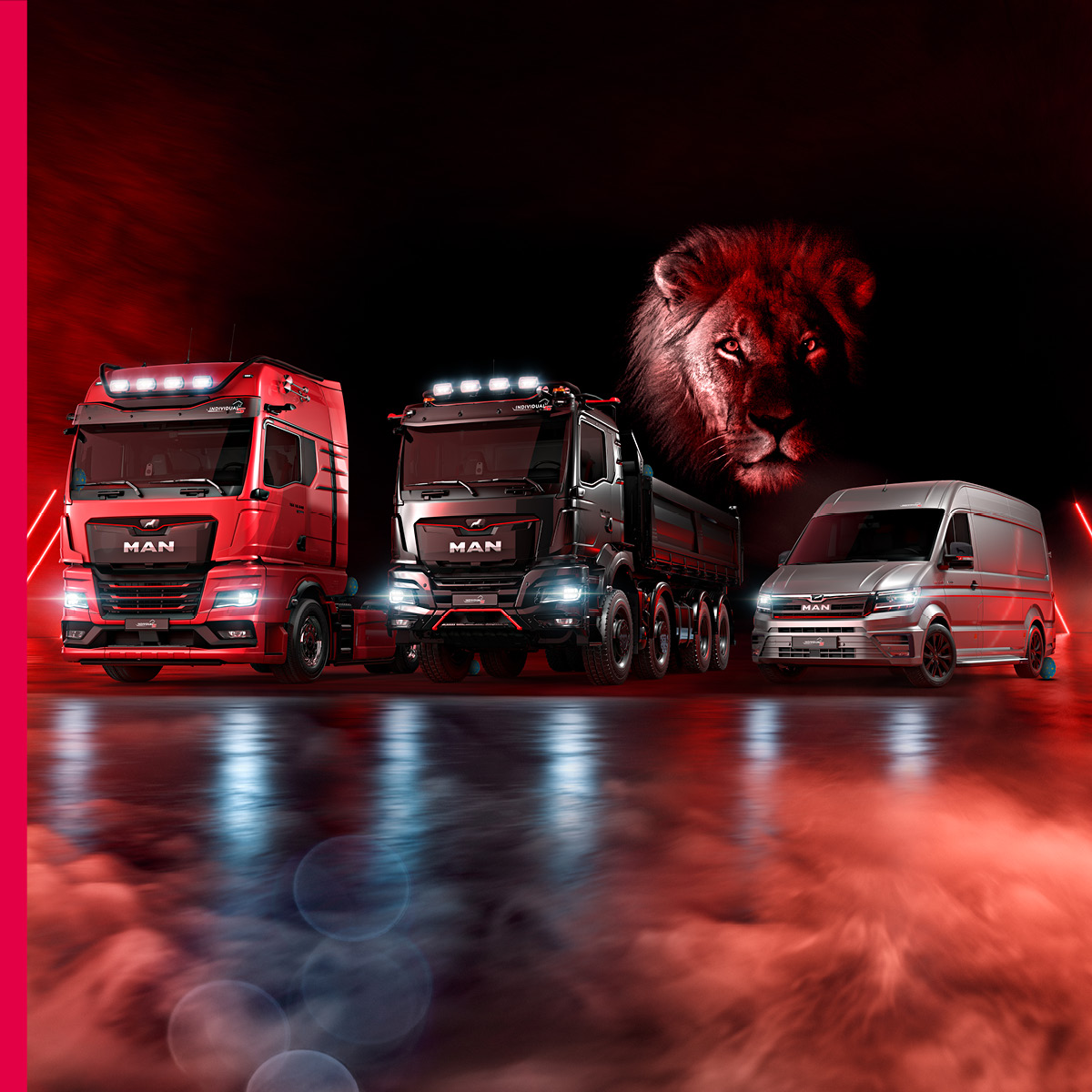 De paashaas is langs geweest. Kun jij de 5 verstopte paaseitjes in en rondom de MAN voertuigen vinden?