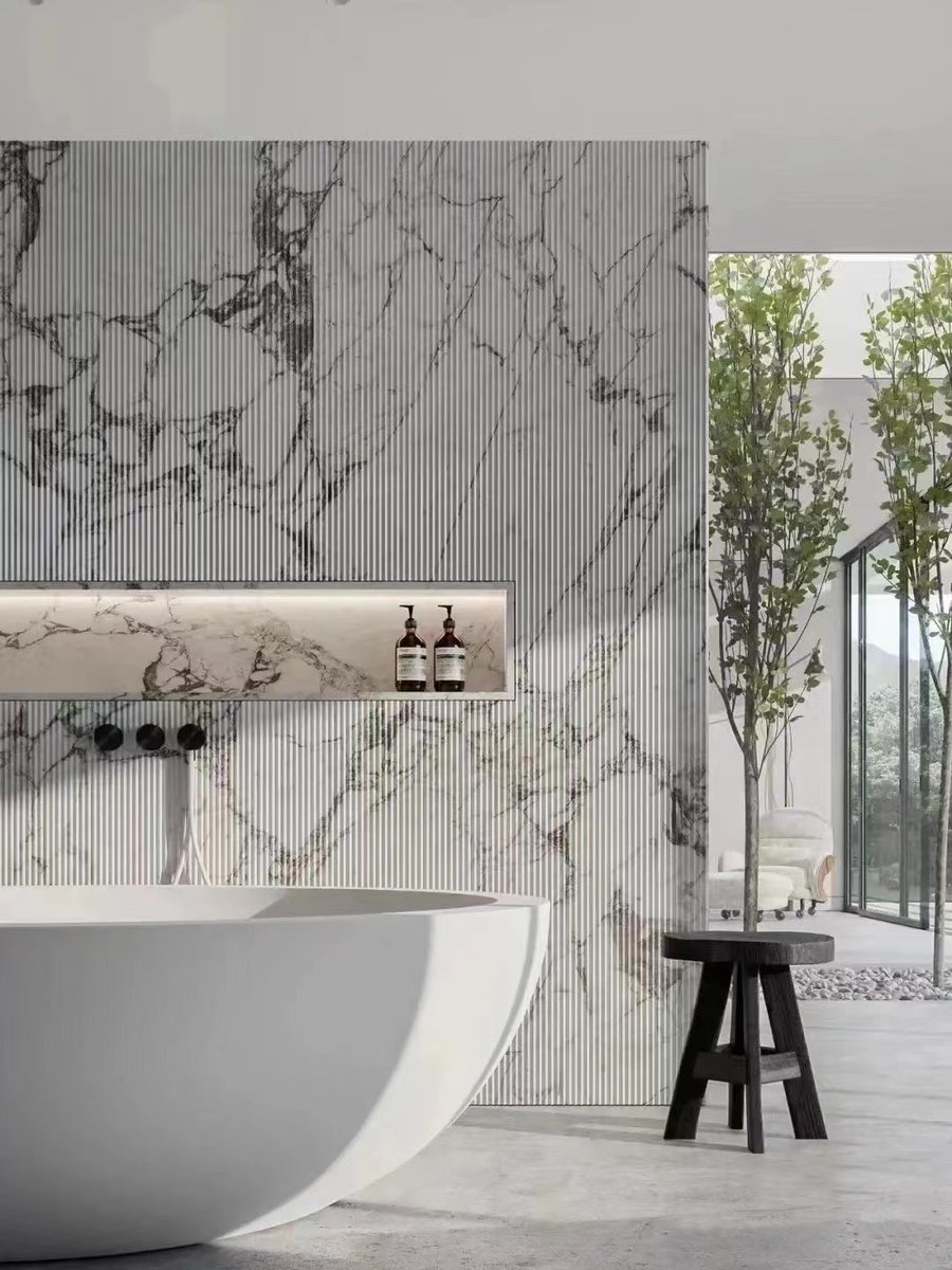 MonescaStone's tweet image. Arabescato white marble wall and basins. 
#statuariotable #tablebase #stonetablebase #whitemarble #arabescato #arabescatomarble #italymarble #marbleslabs #marbledesign #marbledesigns #whitemarble #marblevanitytop #marblecountertops #luxurylifestyle #luxurystone #luxurystones