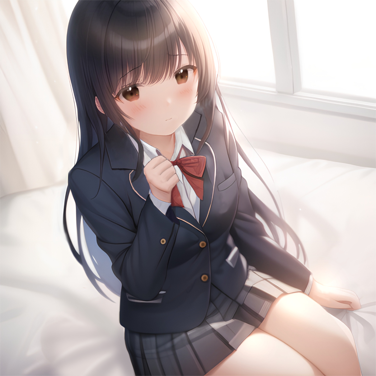 kkjklv72's tweet photo. ベッドに座ってるこ #AI #女の子 #黒髪 #jk #制服 #チェックスカート #ブレザー https://t.co/6tLzsidnyP https://t.co/lixzLJMjLN