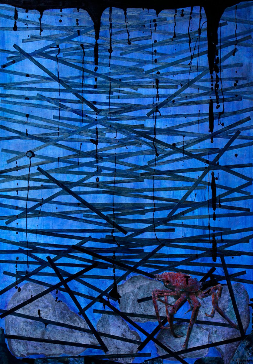 MalvinGallery's tweet photo. "Nunca mais" Técnica mixta de 100 x 70 cm de Mercedes Elvira, en su expo "Artevario" de #MalvinGallery hasta el 5 de mayo, #nuncamais #galicia #collage #MercedesElvira https://t.co/vOsNJjbdDt