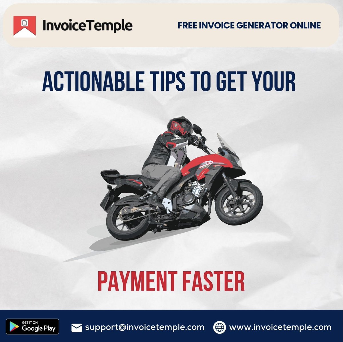 InvoiceTemple's tweet image. Free Invoice Generator Online
As a business owner or freelancer, getting paid on time is essential to keep your cash flow healthy.

📷 Visit Us @ invoicetemple.com
📷 Write Us @ support@invoicetemple.com

#invoicemaker #invoicecreator #invoicegenerator #freeinvoicemaker