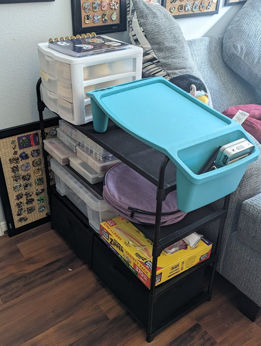 theshyfox's tweet photo. Been cross stitching the window from wednesday, and I organized my cross stitch supplies better! #crossstitching #wednesday https://t.co/ylzKI9ugyN