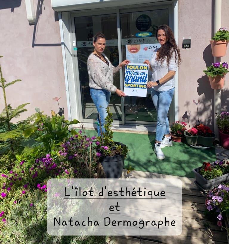 toulonmerite's tweet photo. A La Seyne, L'îlot D'esthétique et Natacha Dermographe affichent la couleur : @toulonmerite  un grand @sportingtoulon  !

#toulonmerite #toulon #SportingClubToulon #laseyne #esthetique #estheticienne #estheticcenter #dermographe #dermopigmentation https://t.co/4KnNR37AtX