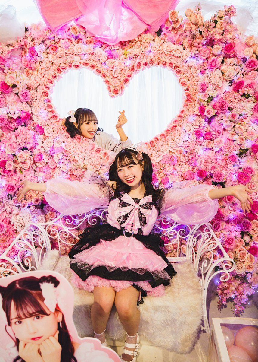 FRUITS ZIPPER 松本かれん 仲川瑠夏 ペアチェキ 💜仲川瑠夏💜 × 🎀松本かれん🎀 @luna_fz0703 ＆ @karen_fz0328