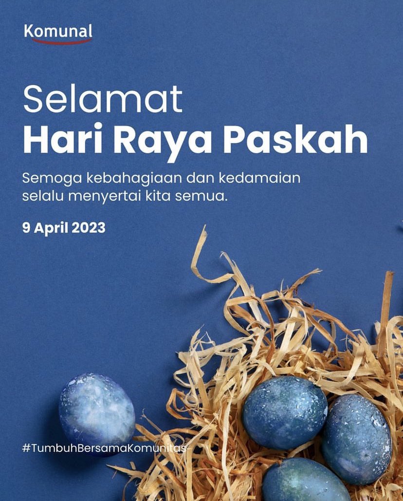 Happy Easter ✨

Selamat merayakan Hari Minggu Paskah 2023. Semoga kasih Kristus selalu memberi kekuatan dalam kondisi apapun dan semoga suka cita serta damai sejahtera selalu menyertai kita semua.

#TumbuhBersamaKomunitas
#DepositoBPRbyKomunal