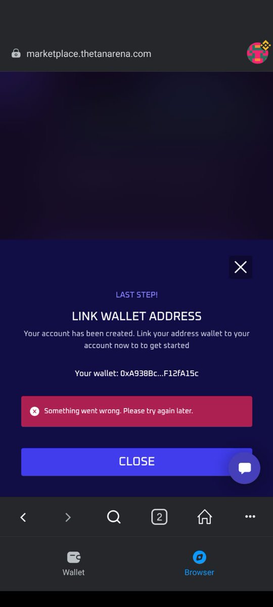 buzz_outlet's tweet photo. Good morning @ThetanArena guys i am trying to login my existing account in metamusk from tomorrow but this error is happening what should i do? https://t.co/LSTelFl4ix