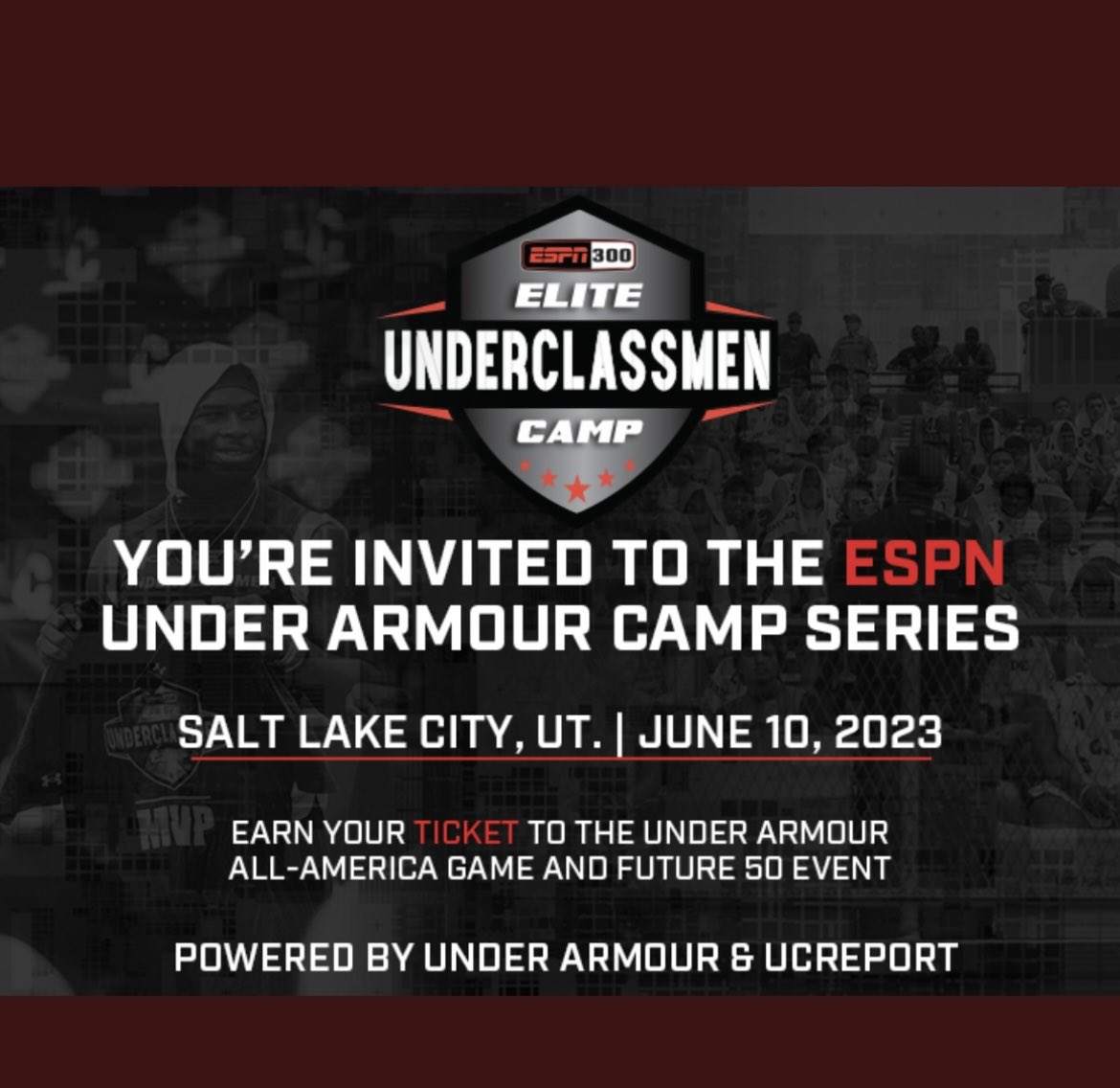 CC: T-Mitch Jr. #7
I am very blessed to have been INVITED BACK TO THE ESPN 300 ELITE UNDERCLASSMEN CAMP SERIES.