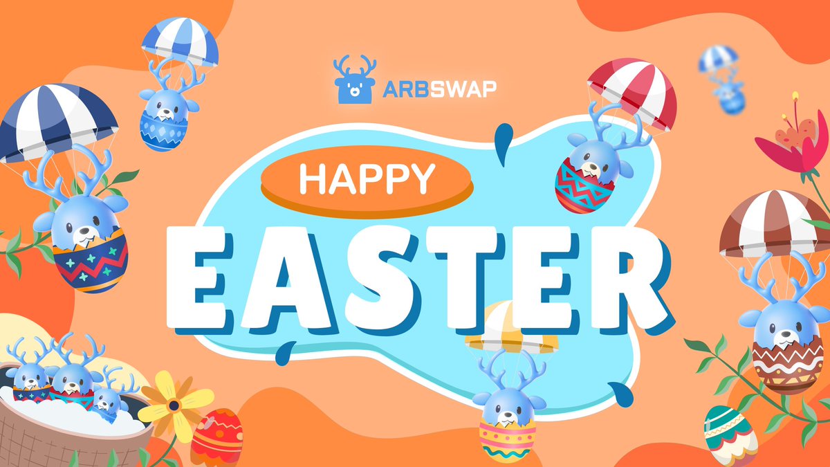 A joyous Easter to the #Arbswap community! 🐣

Your incredible support keeps us hopping with gratitude! 🚀 Cheers to continued growth together! 🎉💙 

Happy Easter🥚🧡