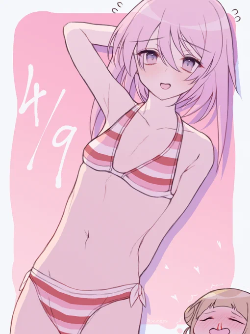 夜露ちゃんバースデー&アニメ化おめでとう絵!! #比良坂夜露生誕祭 #アリスギアお絵かき 