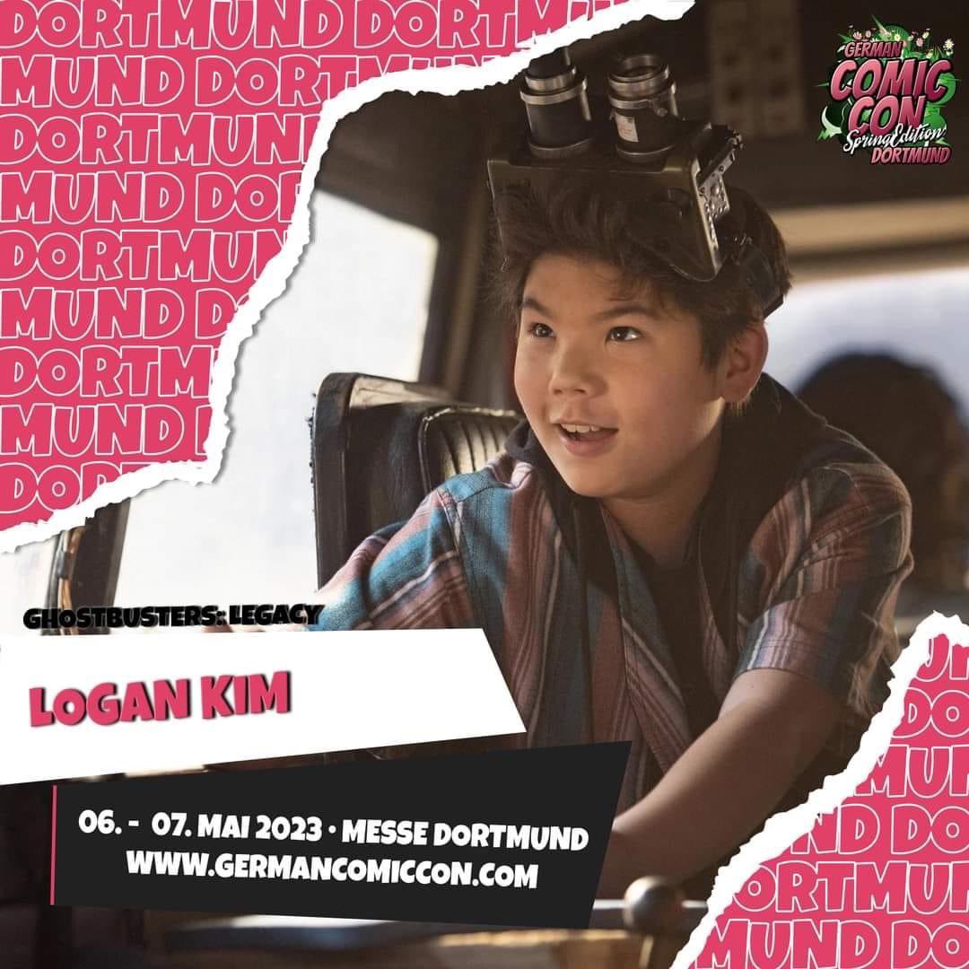 GUEST ANNOUNCEMENT #GermanComicConSpring #GermanComicCon #CoolConventions #LoganKim #GhostbustersLegacy Dortmund, Germany 6 - 7 May 2023 germancomiccon.de @Logan_Kimchi